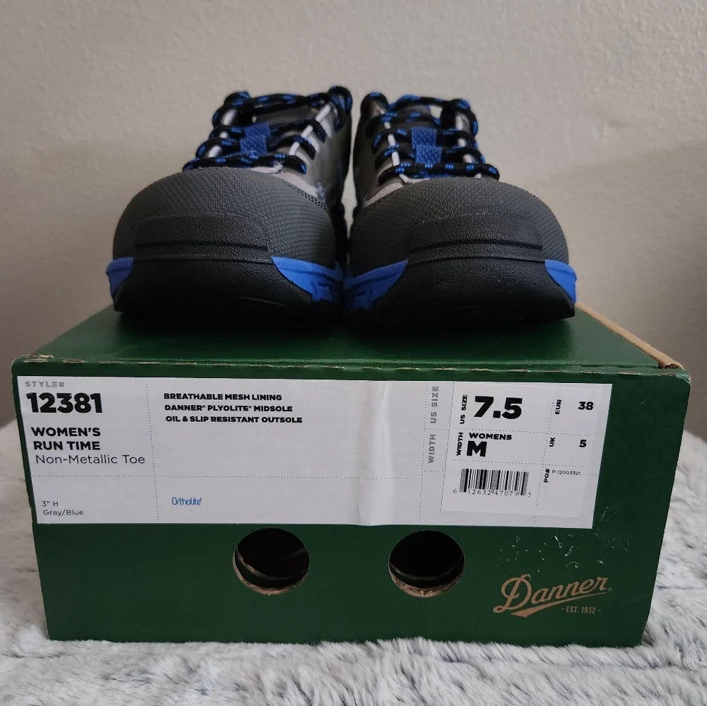 Danner Run Time 3" Women's Work Shoe W/Composite Toe NMT & EH Rating - Size 7.5M - Picture 2 of 14